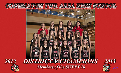 Conemaugh TWP. Area High School 2012-2013 District Champions Members of the Sweet 16