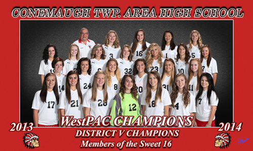 Conemaugh TWP. Area High School 2013-2014 WestPAC Champions District V Champions Members of the Sweet 16