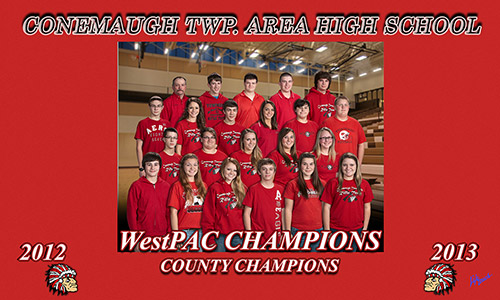 Conemaugh TWP. Area High School 2012-2013 WestPAC Champions County Champions