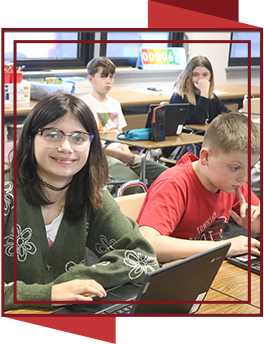 Students in class