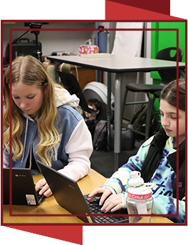 Students on laptops
